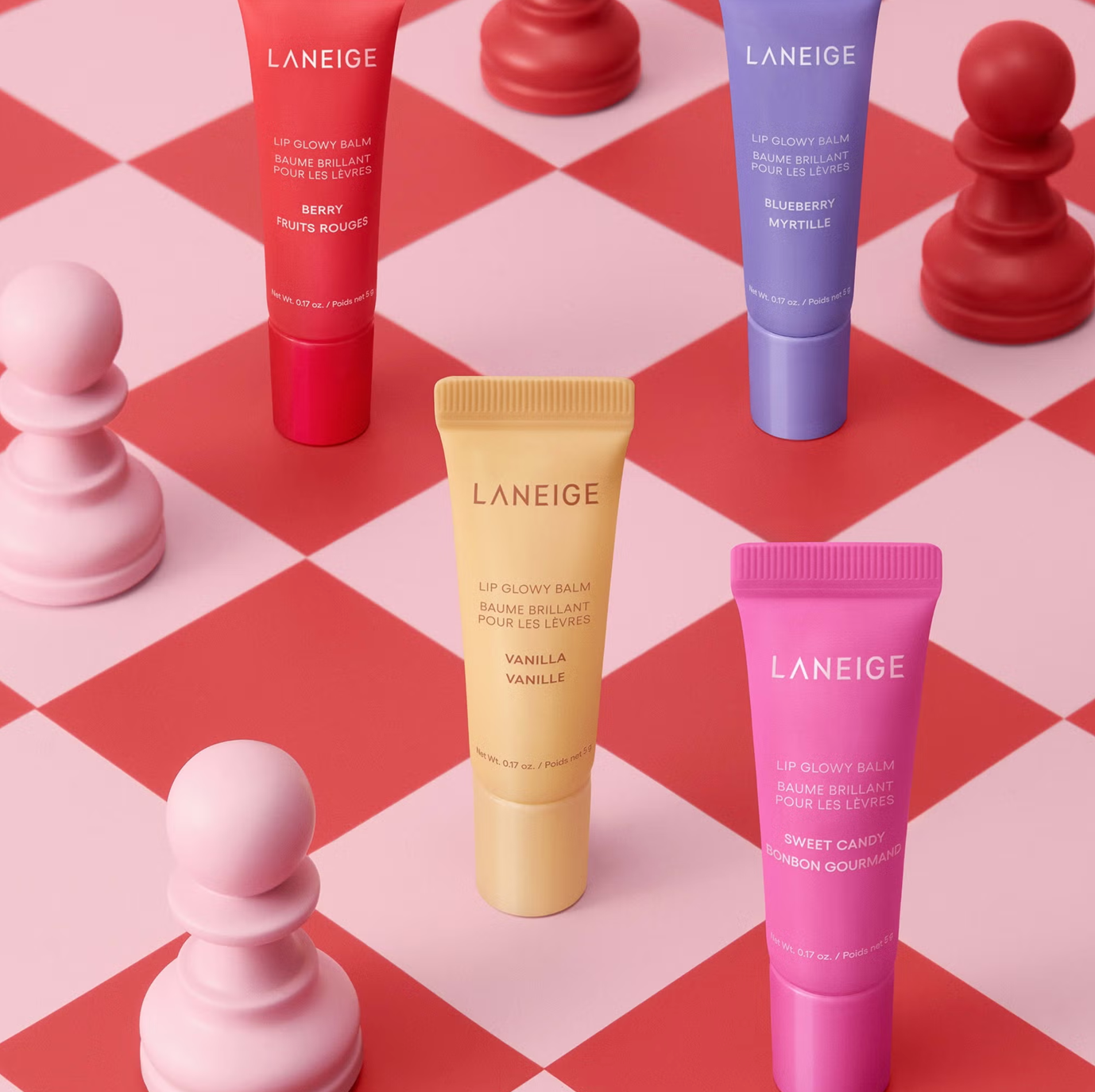 LANEIGE - Mini Lip Glowy Balm Set (Version 2) 2025-2026
