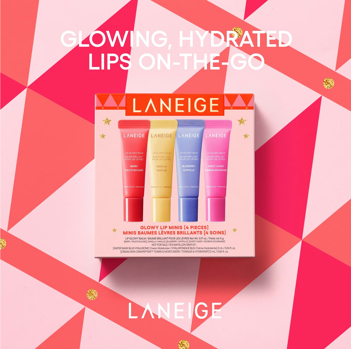 LANEIGE - Mini Lip Glowy Balm Set (Version 2) 2025-2026