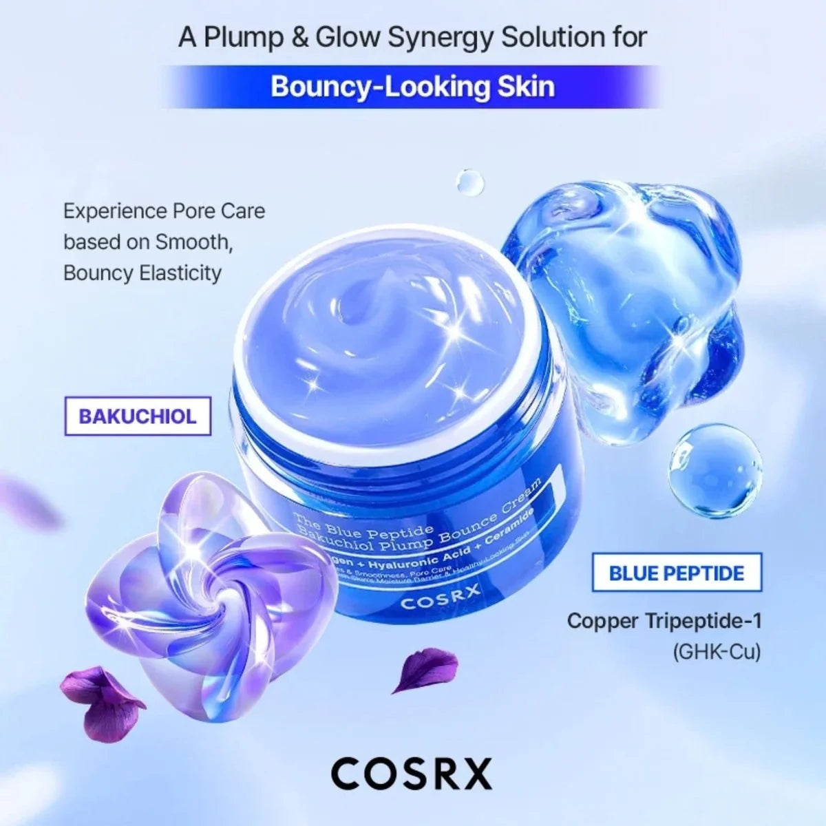 COSRX - The Blue Peptide Bakuchiol Plump Bounce Cream | 50g