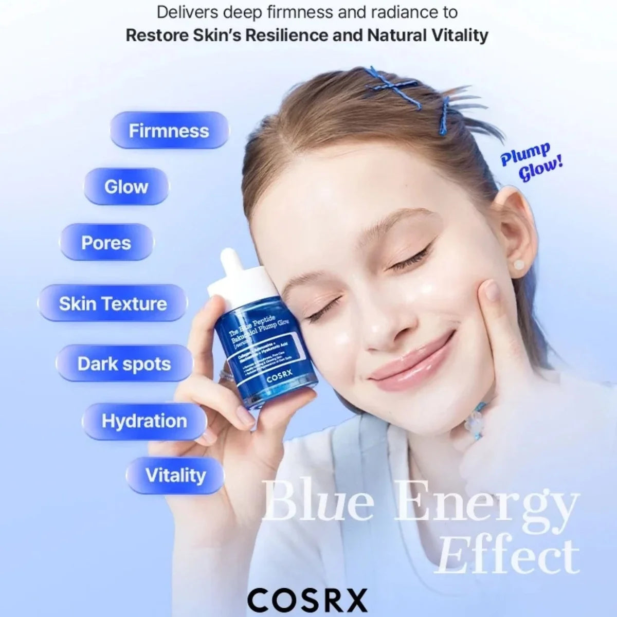 COSRX - The Blue Peptide Bakuchiol Plump Glow Serum | 50mL