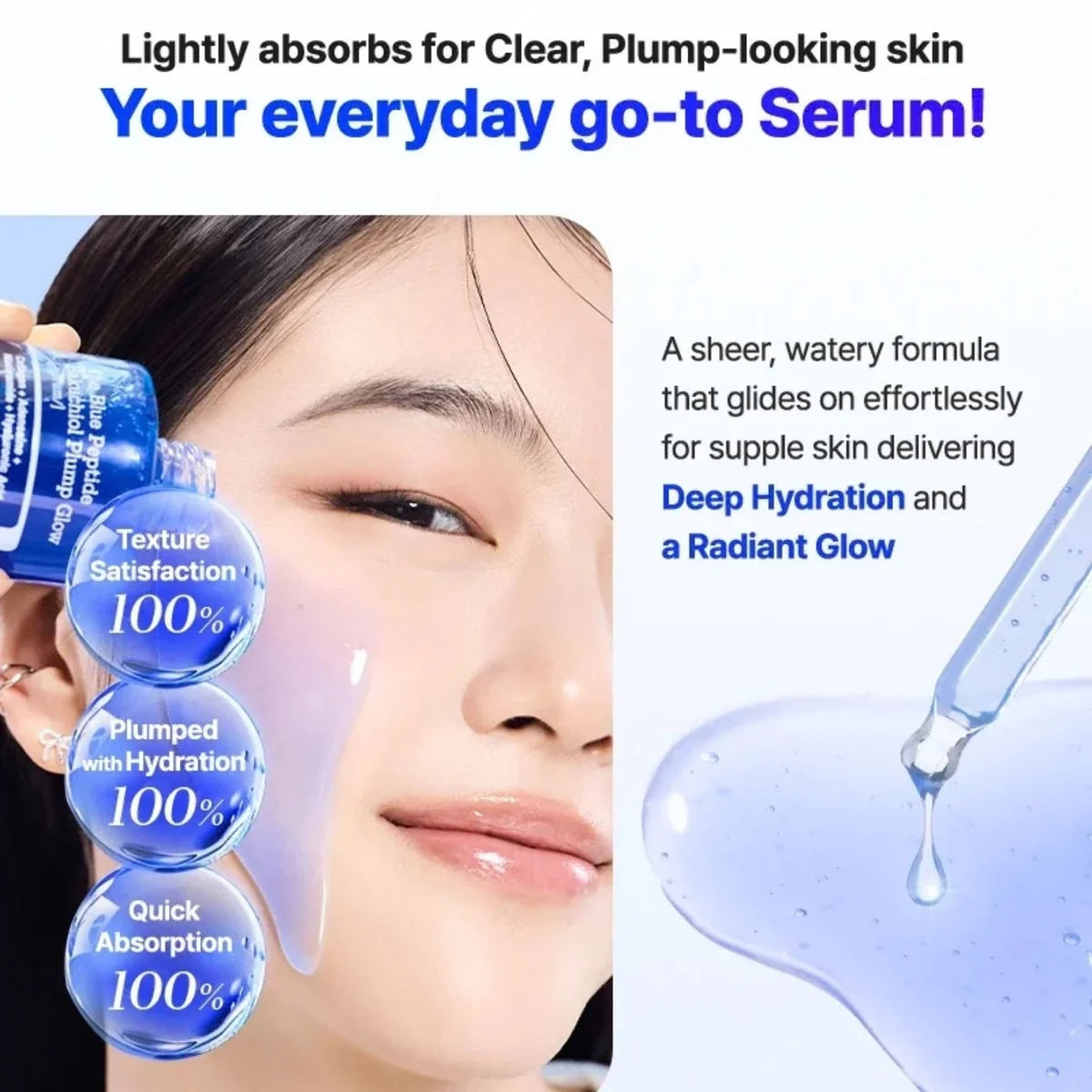 COSRX - The Blue Peptide Bakuchiol Plump Glow Serum | 50mL
