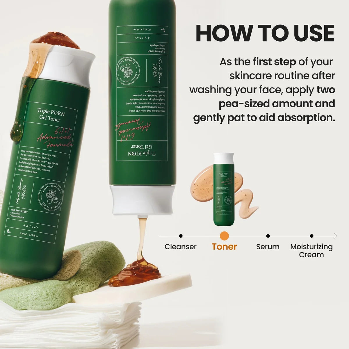 AXIS-Y- TRIPLE PDRN GEL TONER | 270 ML