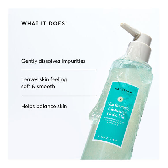 NATURIUM - Niacinamide Cleansing Gelee 3% | 210 mL