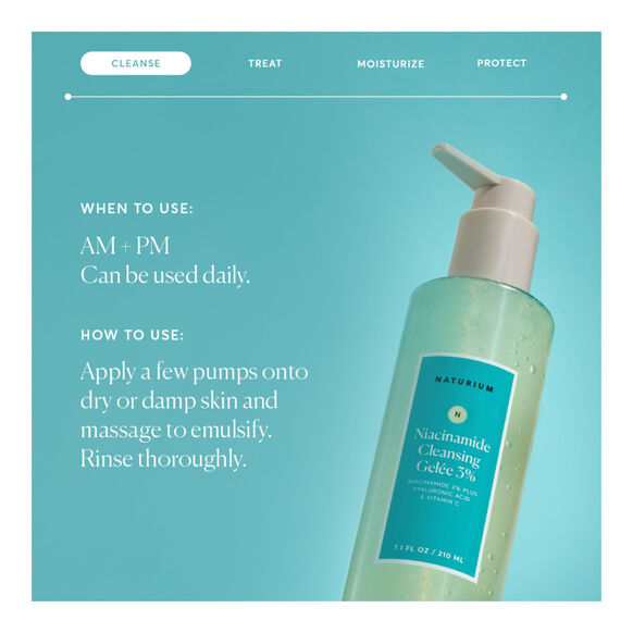 NATURIUM - Niacinamide Cleansing Gelee 3% | 210 mL