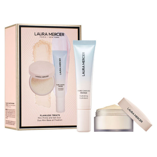 Laura Mercier - Flawless Treats Mini Prime + Set Duo - Mini Hydrating Primer + Mini Ultra Blur in Translucent