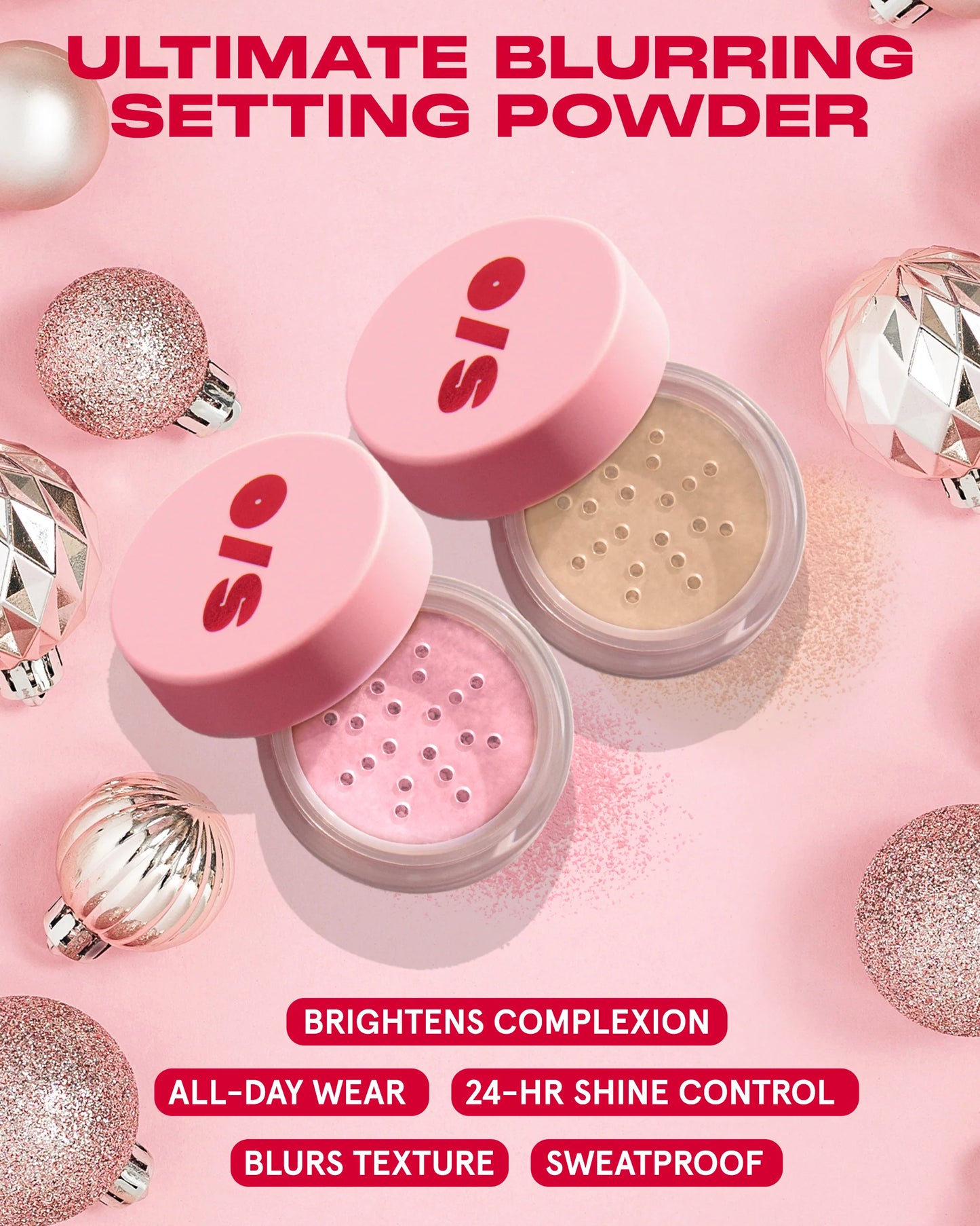 ONE/SIZE by Patrick Starrr - Blurred & Bright Ultimate Setting Powder Duos | Translucent/Ultra Pink