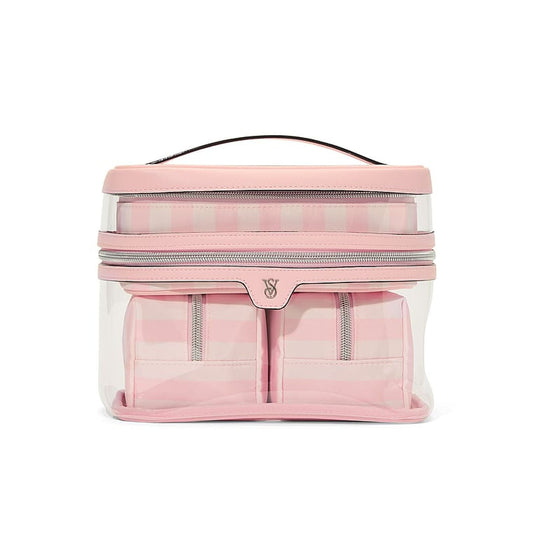 Victoria's Secret - 4-Piece Makeup Bag | Iconic Stripe