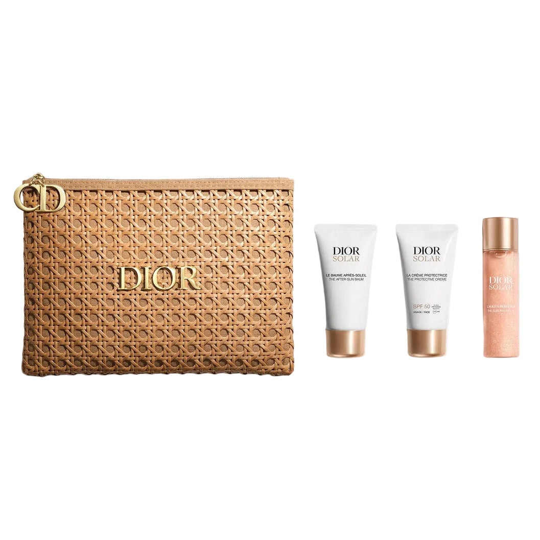 Dior Solar - Solar Travel Essentials Set 2026 limited edition with Raffia pouch
