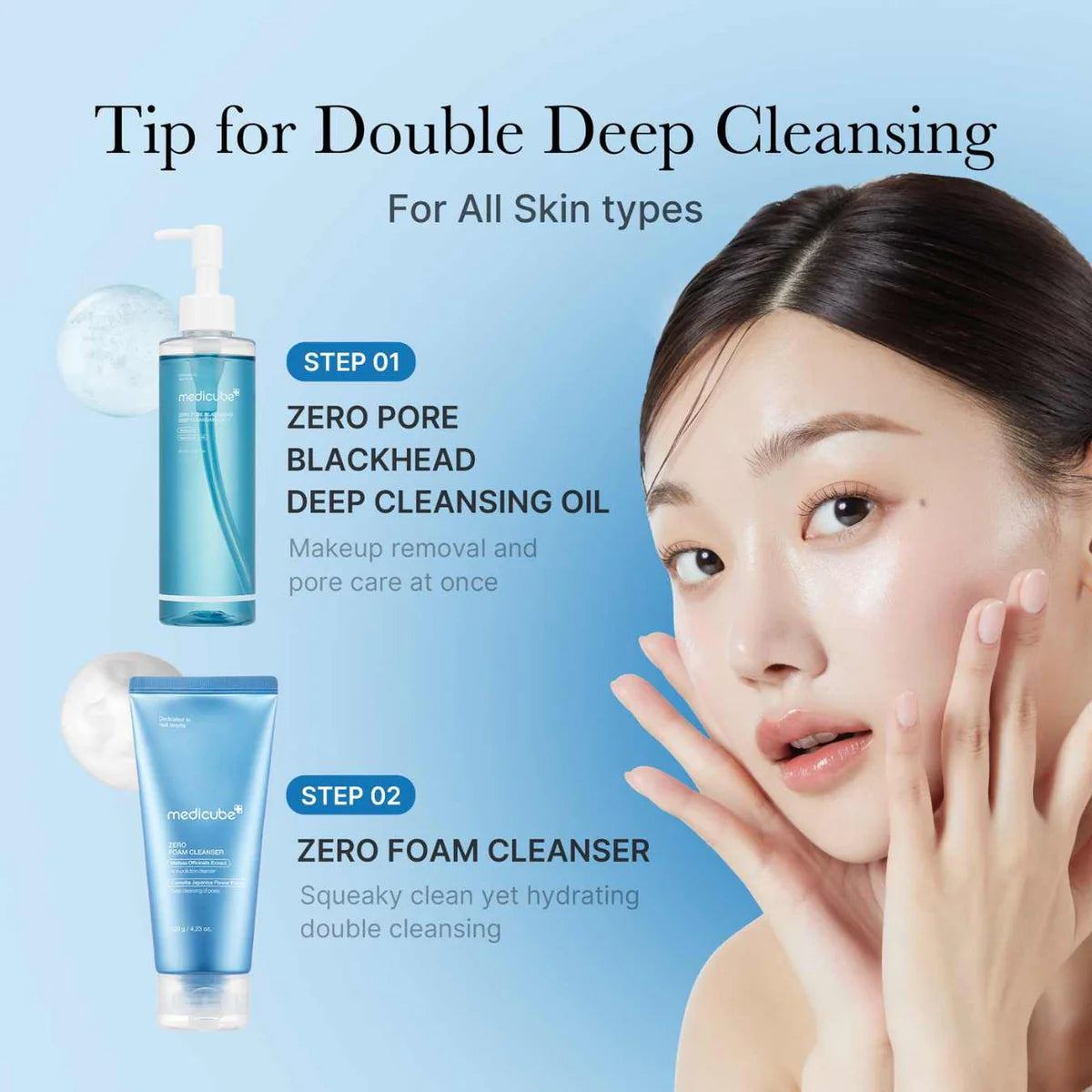 MEDICUBE - Zero Pore Blackhead Deep Cleansing Oil | 205 ML