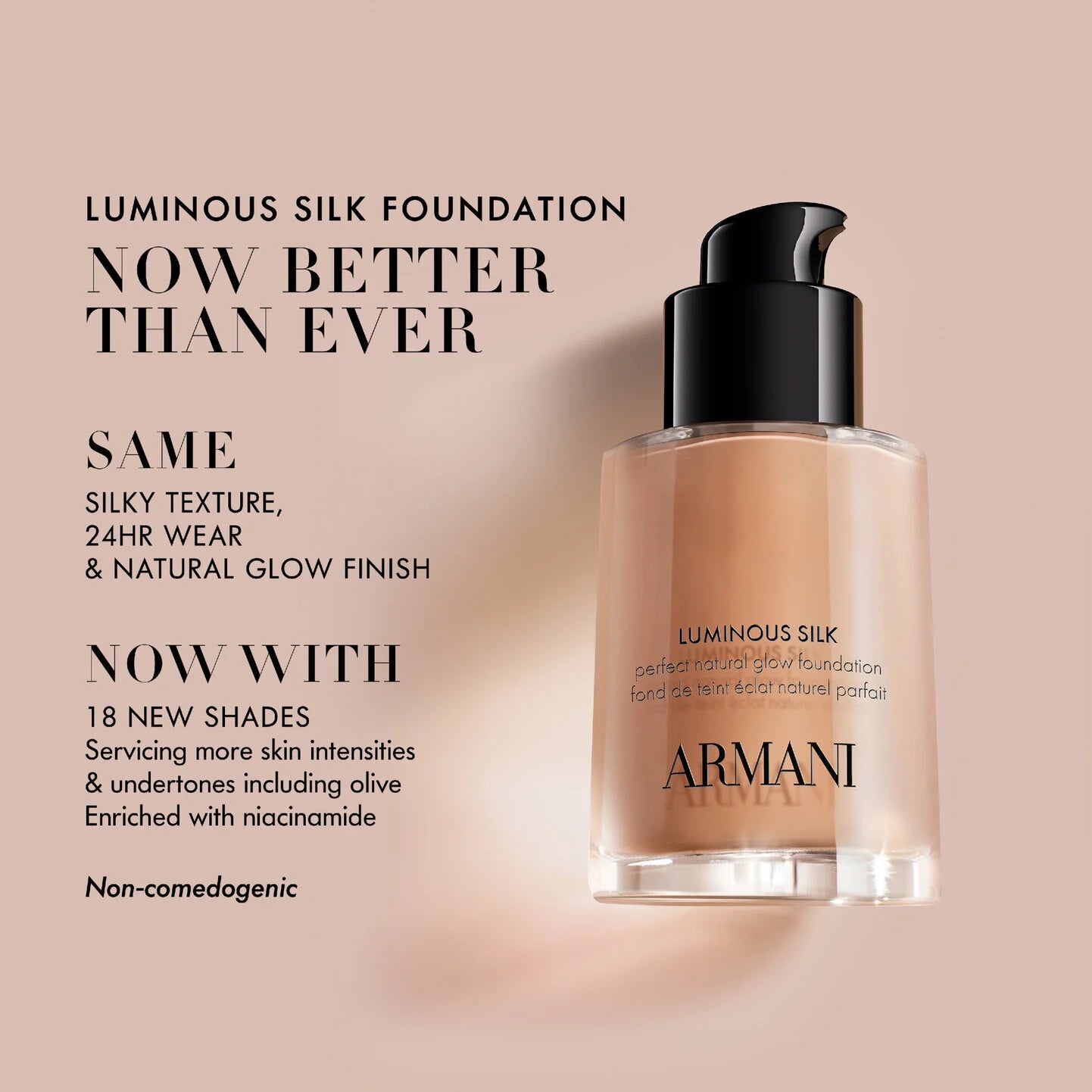 Armani Beauty - Luminous Silk Natural Glow Blurring Liquid Foundation with 24 Hour Wear | 30 mL