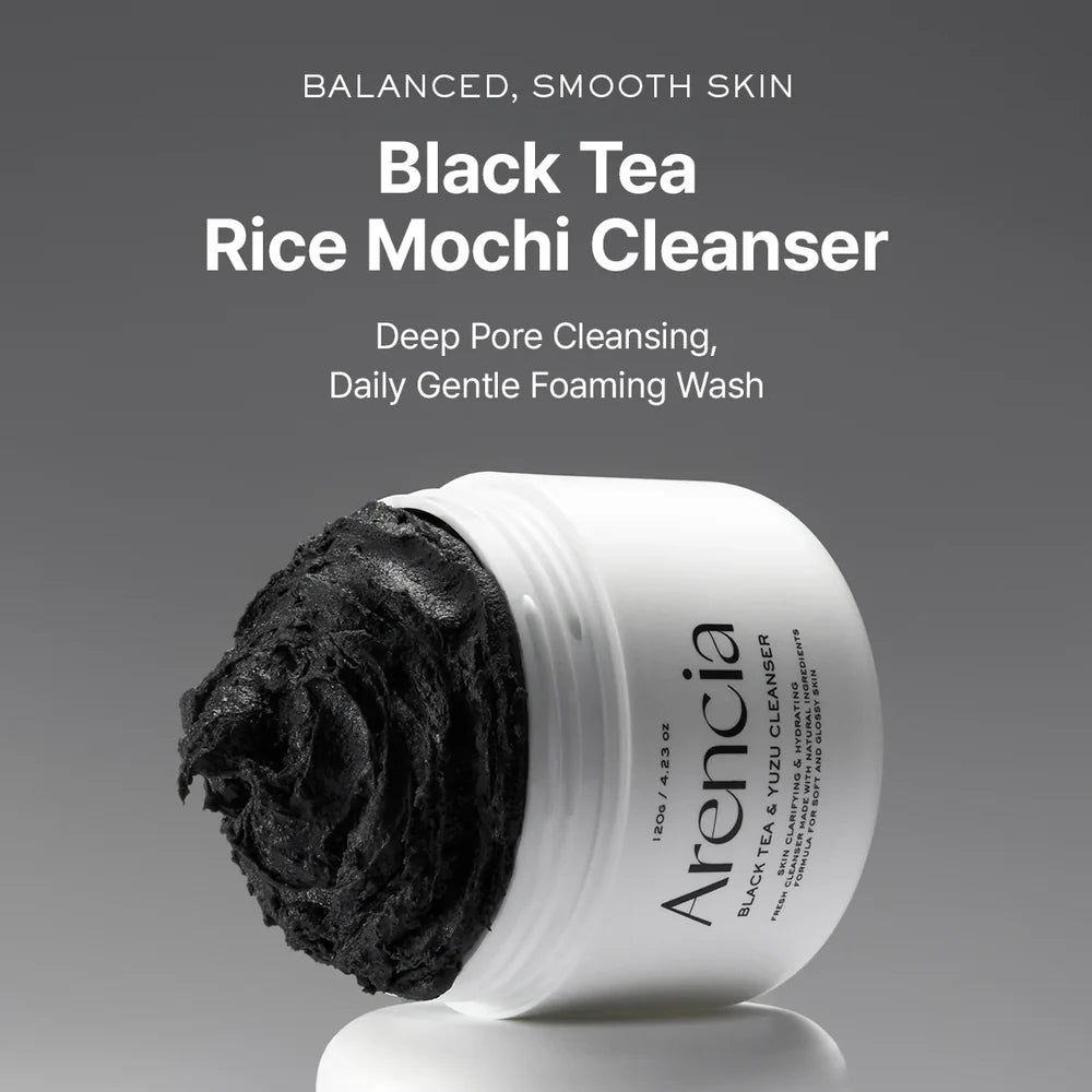 Arencia - Black Tea Rice Mochi Cleanser | 120 g