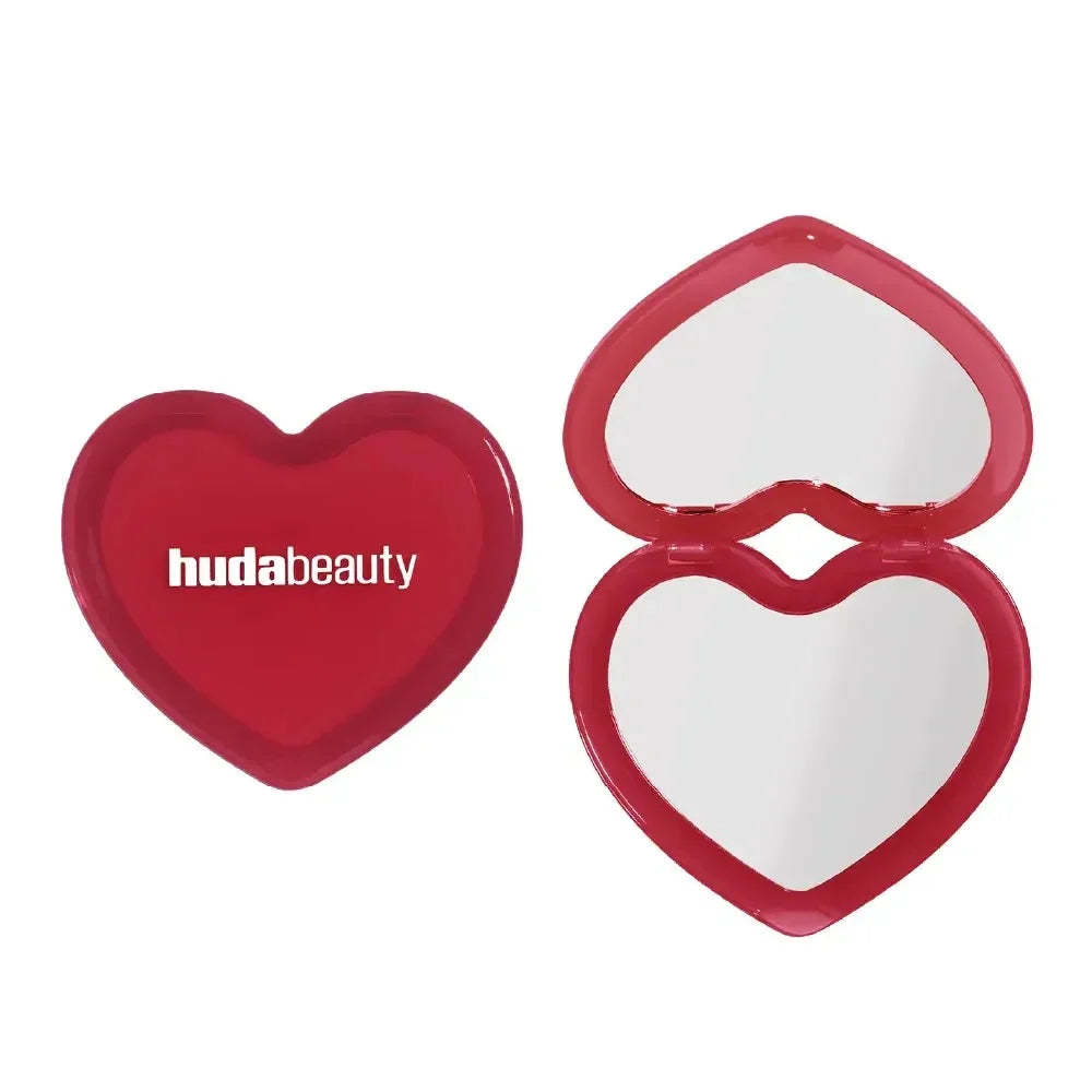 HUDA BEAUTY - MINI COMPACT MIRROR RED HEART SHAPED