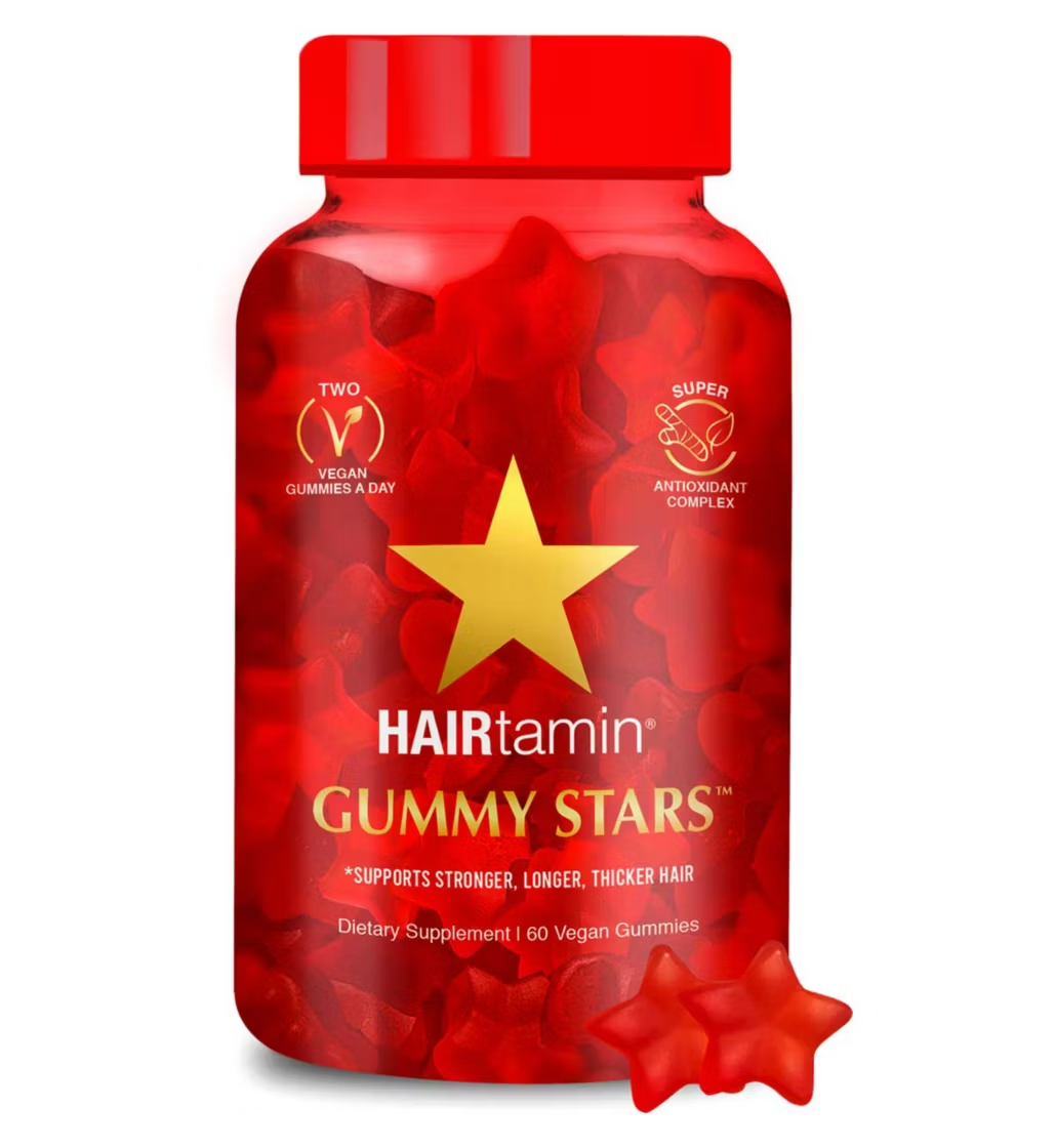 HAIRtamin - Vegan Gummy Stars Hair Vitamins | 60 Gummies