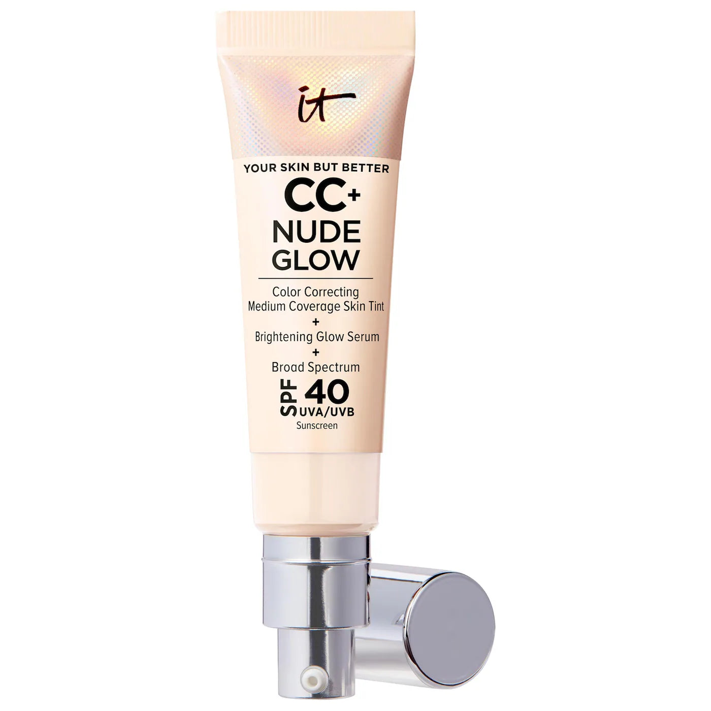 IT Cosmetics - CC+ Nude Glow Lightweight Foundation + Glow Serum with SPF 40 and Niacinamide