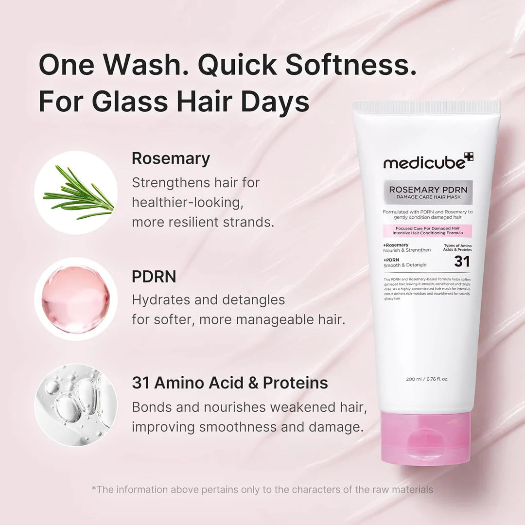 MEDICUBE - ROSEMARY PDRN DAMAGE CARE HAIR MASK | 400 ML