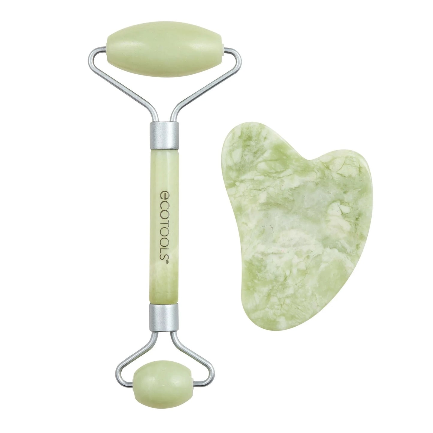 Ecotools - Jade Facial Roller and Gua Sha Stone Duo