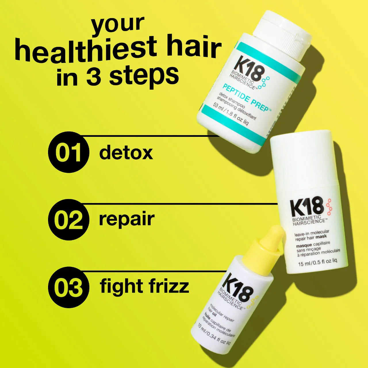 K18 Biomimetic Hairscience - Hair Repair Starter Set