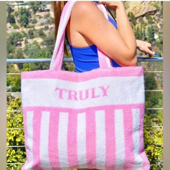 Truly - Tote Pink Beach Bag