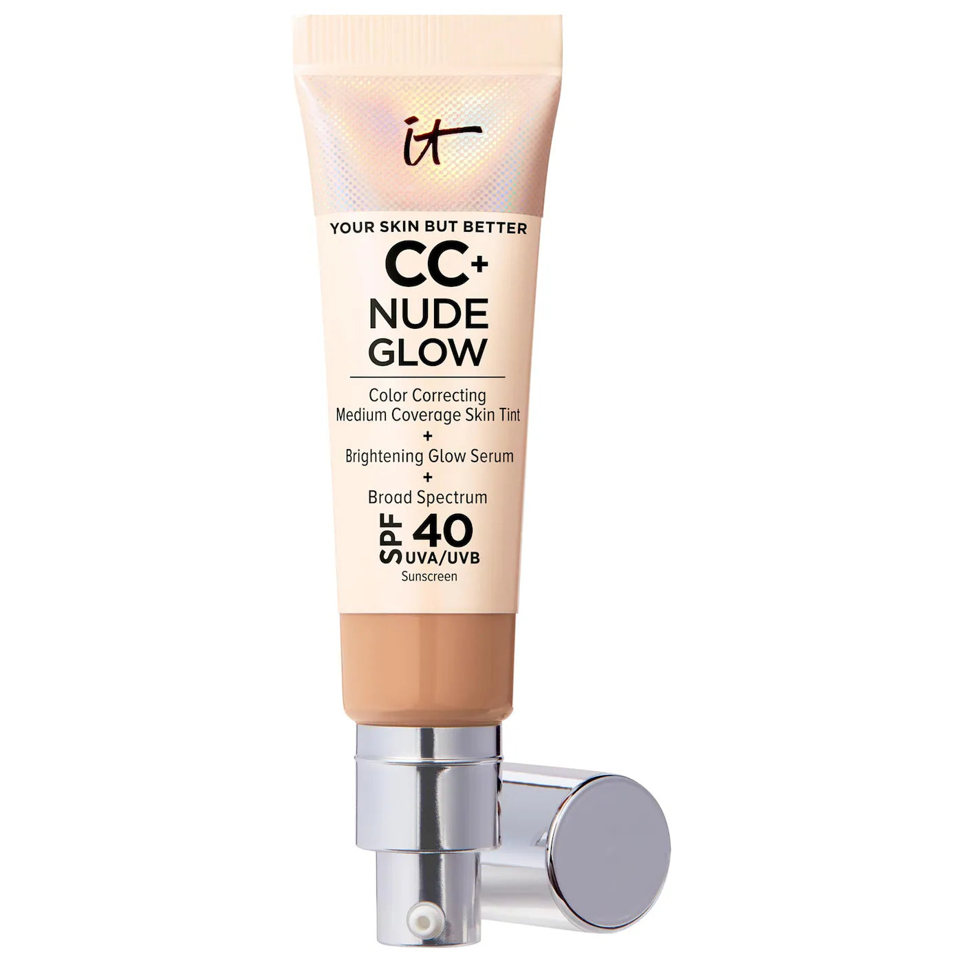 IT Cosmetics - CC+ Nude Glow Lightweight Foundation + Glow Serum with SPF 40 and Niacinamide