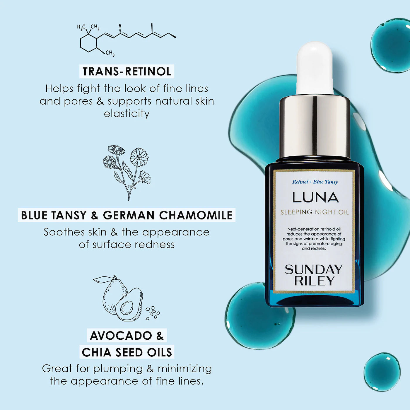 Sunday Riley - Luna Sleeping Retinoid Night Oil