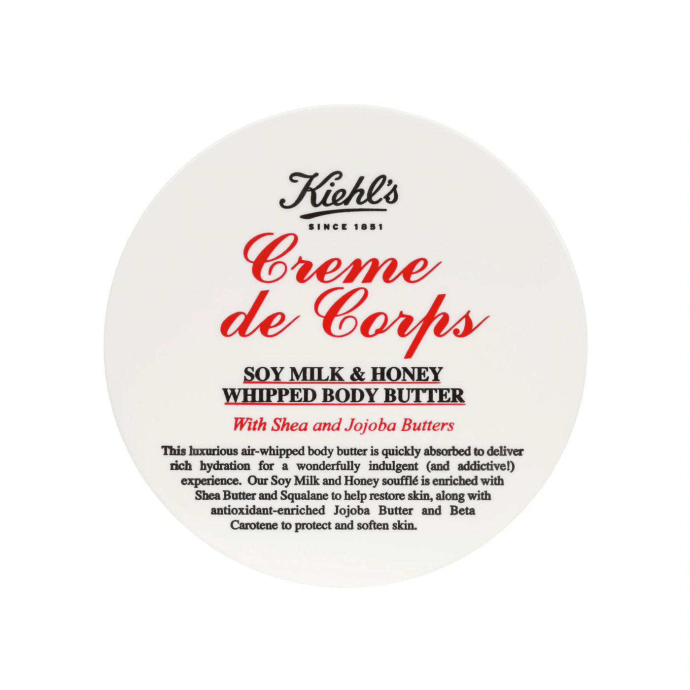 KIEHL'S - Creme de Corps Soy Milk & Honey Whipped Body Butter | 226 g