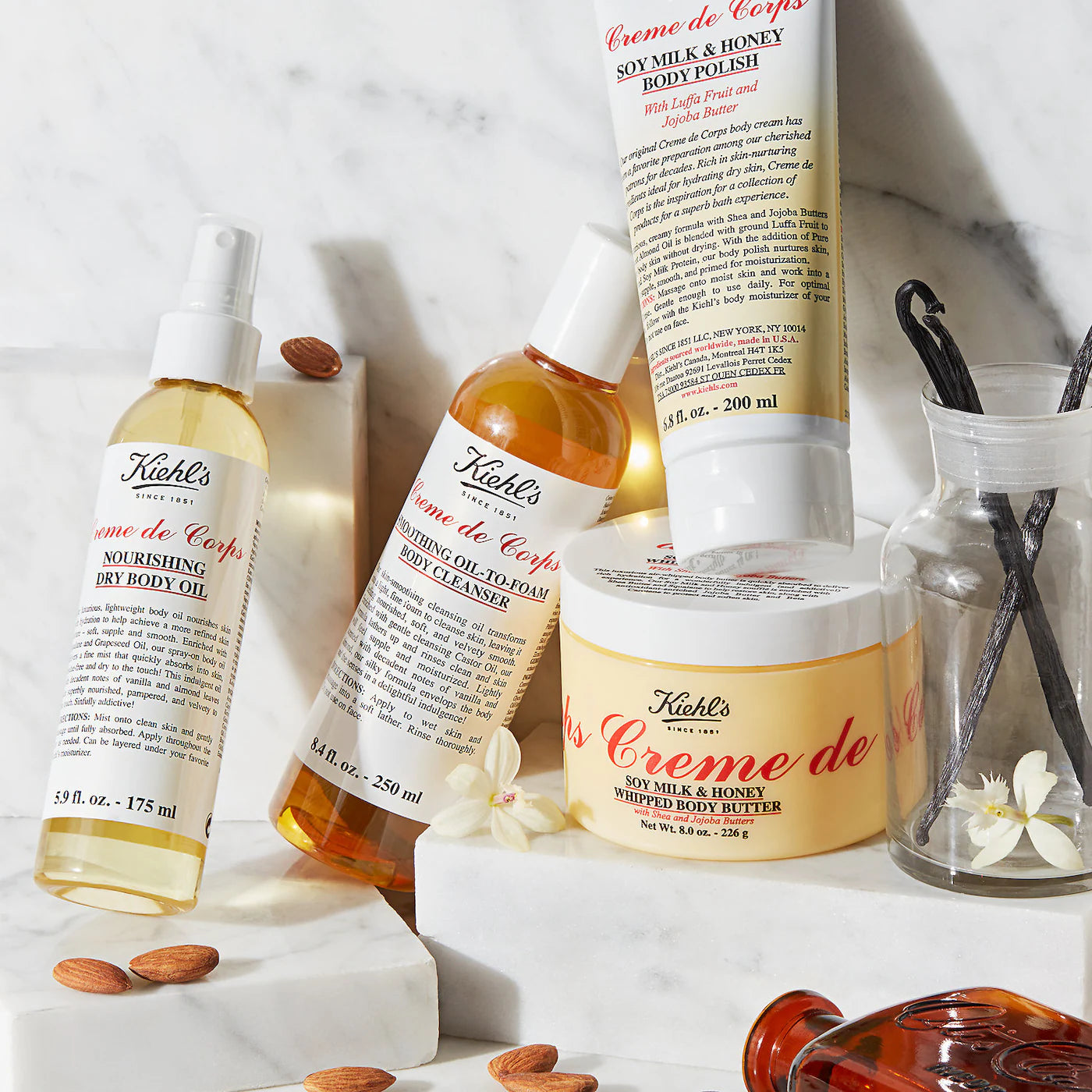 KIEHL'S - Creme de Corps Soy Milk & Honey Whipped Body Butter | 226 g