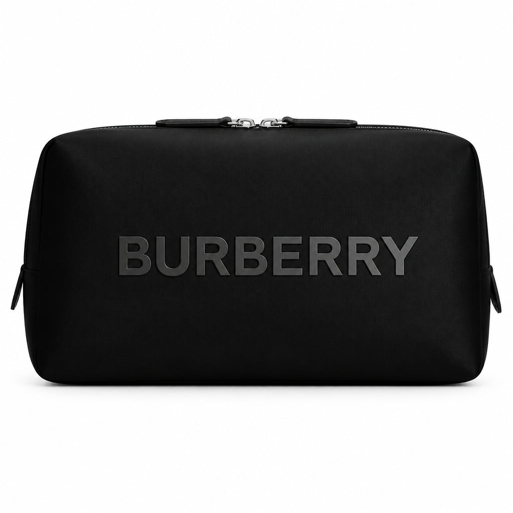BURBERRY -  Black Toiletry Pouch