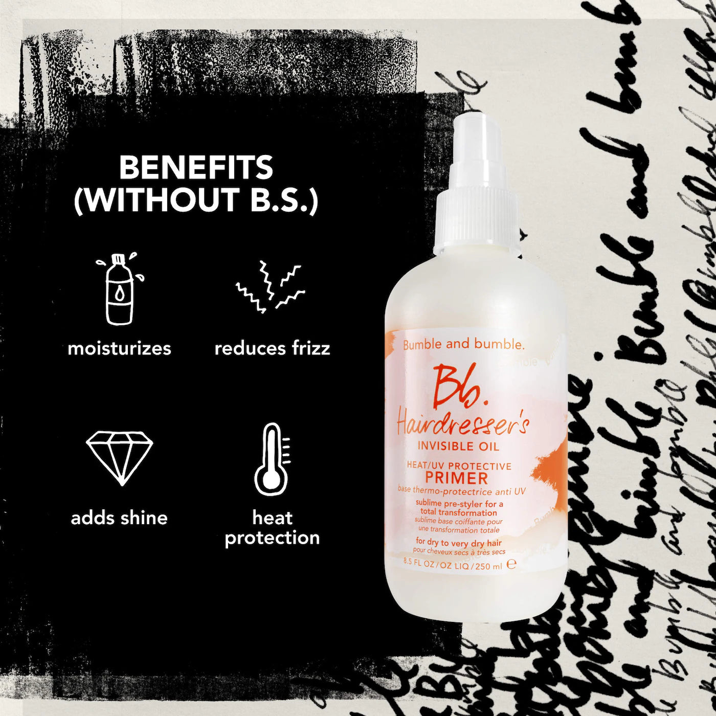 Bumble and bumble - Hairdresser’s Invisible Oil Heat Protectant Leave In Conditioner Primer