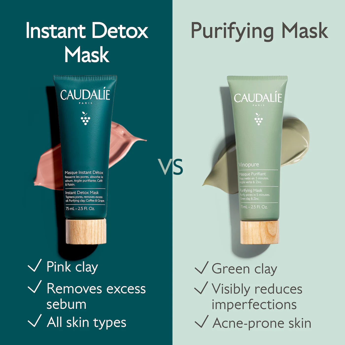 Caudalie - Pore Minimizing Instant Detox Mask