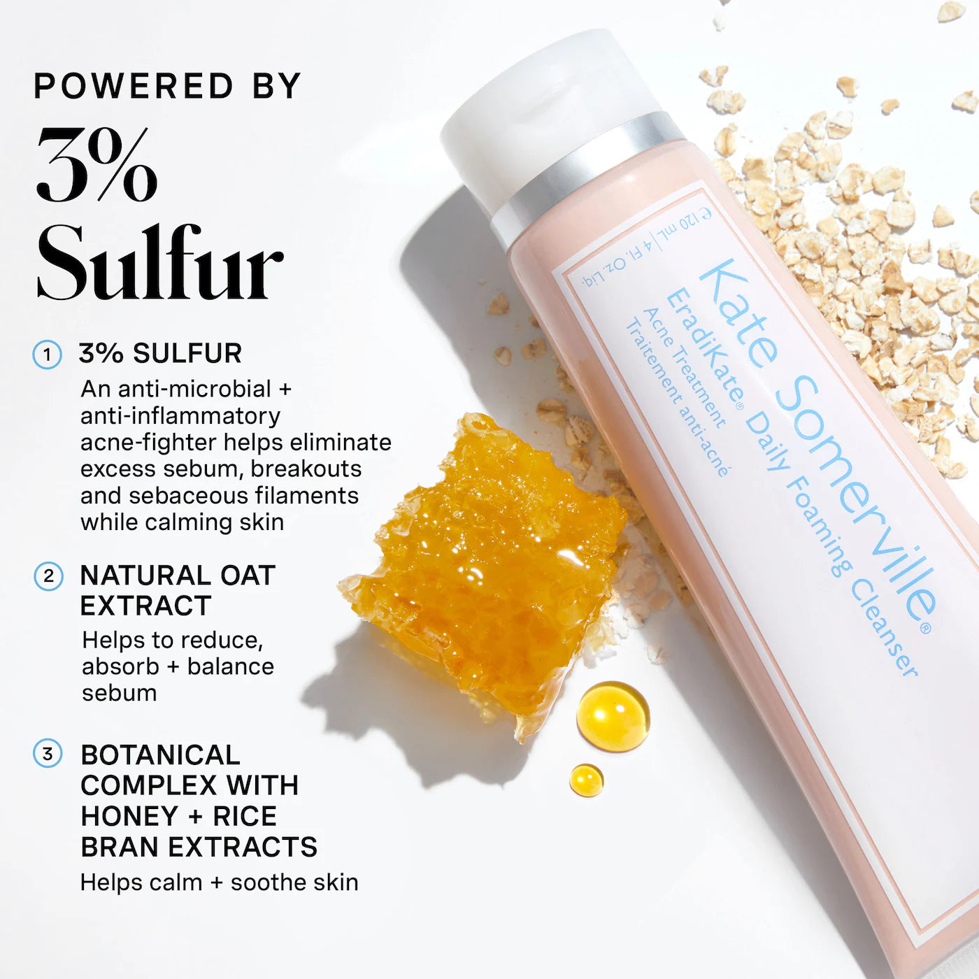 Kate Somerville - EradiKate™ 3% Sulfur Daily Foaming Cleanser + Acne Treatment | 120 mL