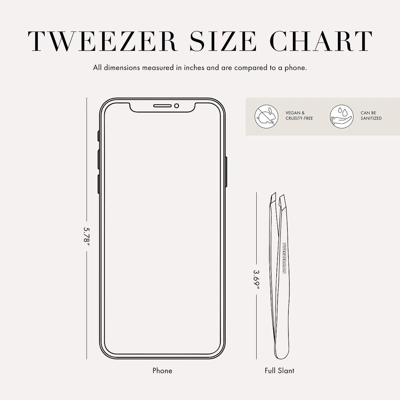 TWEEZERMAN - Stainless Steel Slant Tweezer | Rose Gold