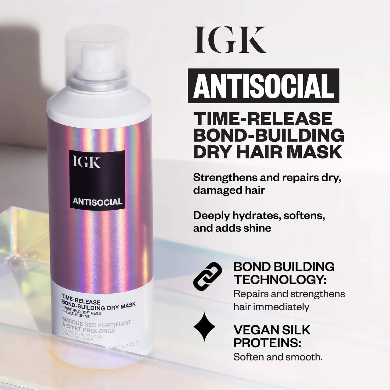 IGK - Antisocial Leave-In Dry Hair Mask | 187 mL