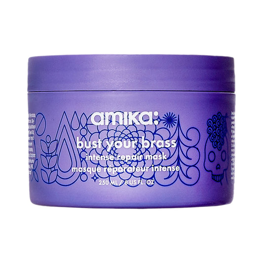 amika - Bust Your Brass Cool Blonde Purple Intense Repair Hair Mask