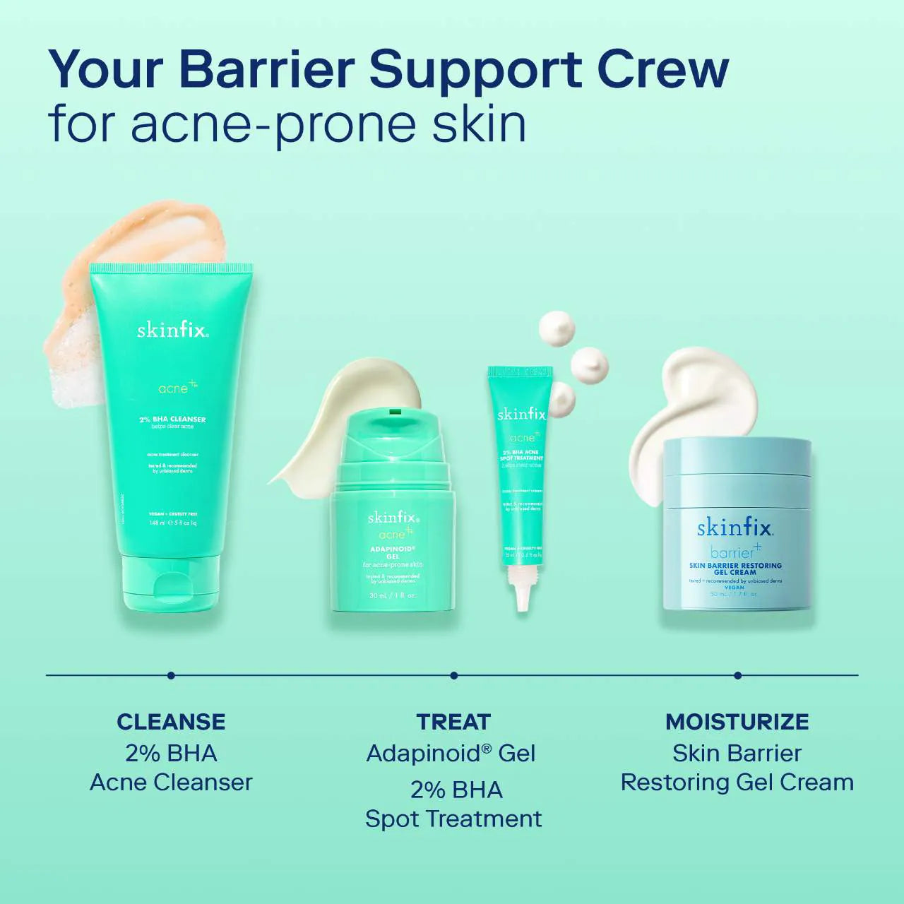 Skinfix - Acne+ 2% BHA + Azelaic Acid + Niacinamide + AHA Cleanser | 148 mL