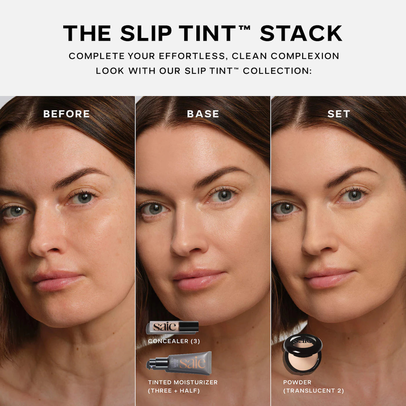 Saie - Slip Tint – Lightweight Tinted Moisturizer with Mineral Zinc SPF 35 and Hyaluronic Acid