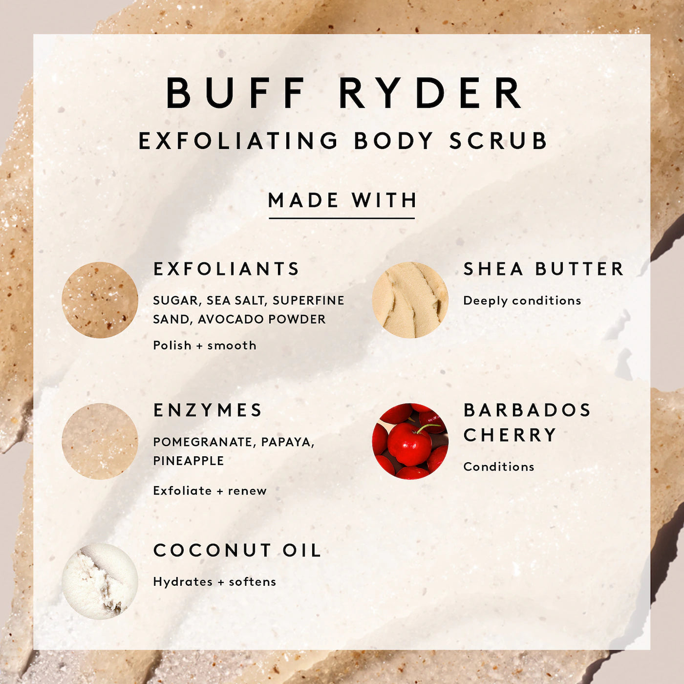 Fenty Skin - Buff Ryder Exfoliating Body Scrub With Superfine Sand + Fruit Enzymes | 57 g