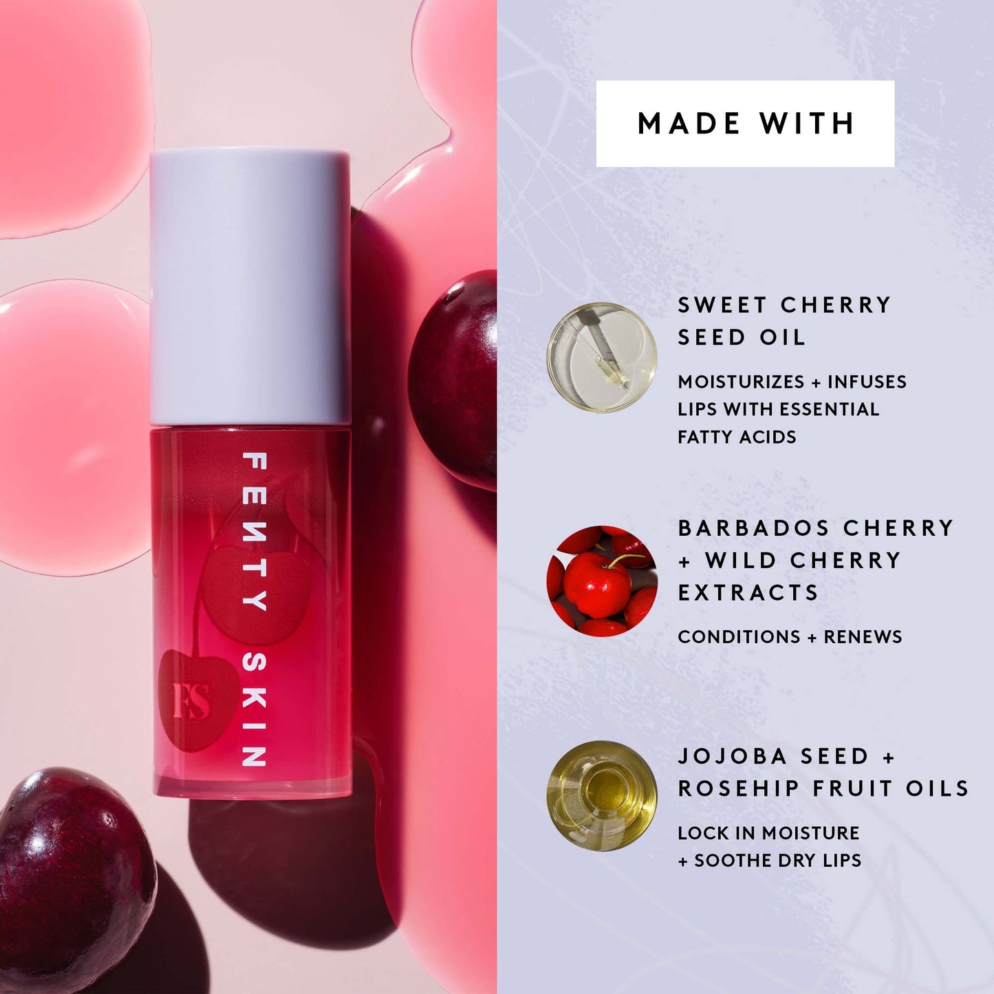 Fenty Skin - Cherry Treat Conditioning + Strengthening Lip Oil | 5.6 mL