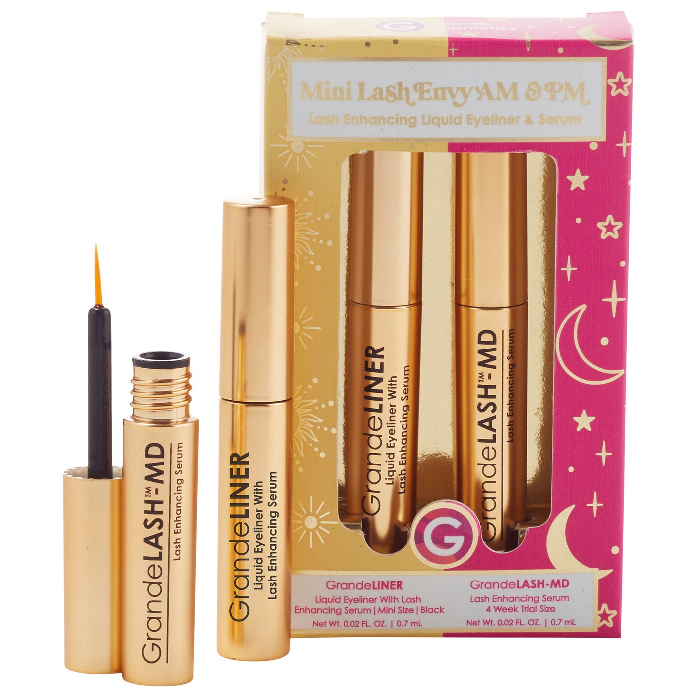 Grande Cosmetics - Mini Lash Envy Lash Enhancing Serum and Liquid Eyeliner Set