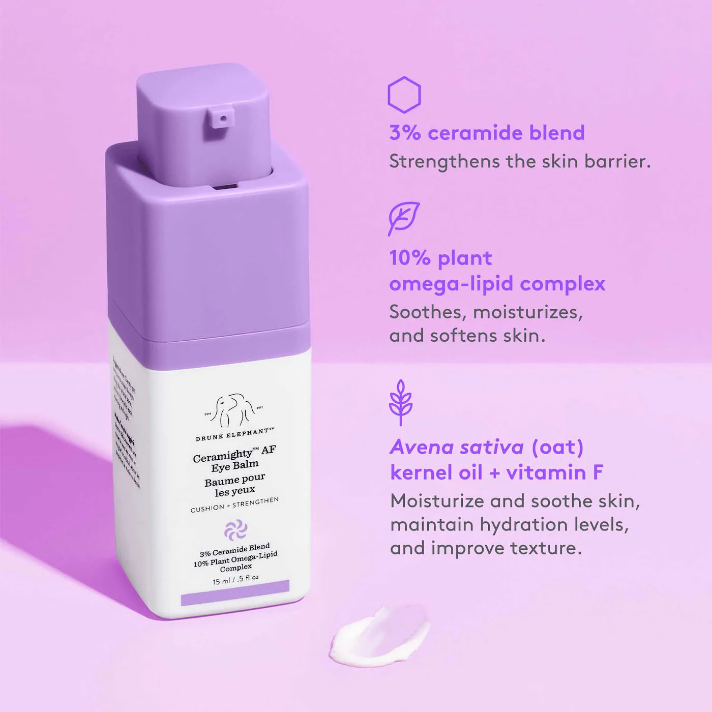 Drunk Elephant - Ceramighty™  AF Eye Cream with Ceramides | 5 mL