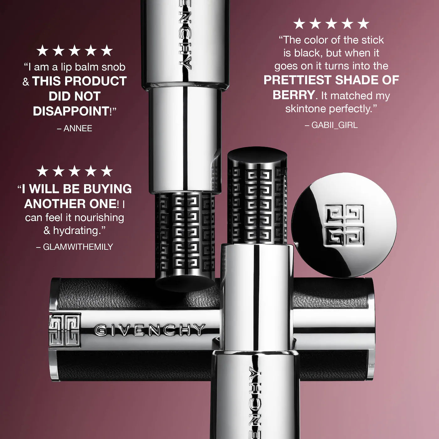 Givenchy - Le Rouge Interdit pH Reactive Hydrating Universal Black Lip Balm | N10- Revealing Color - Color Enhancing (Ph Reactive)