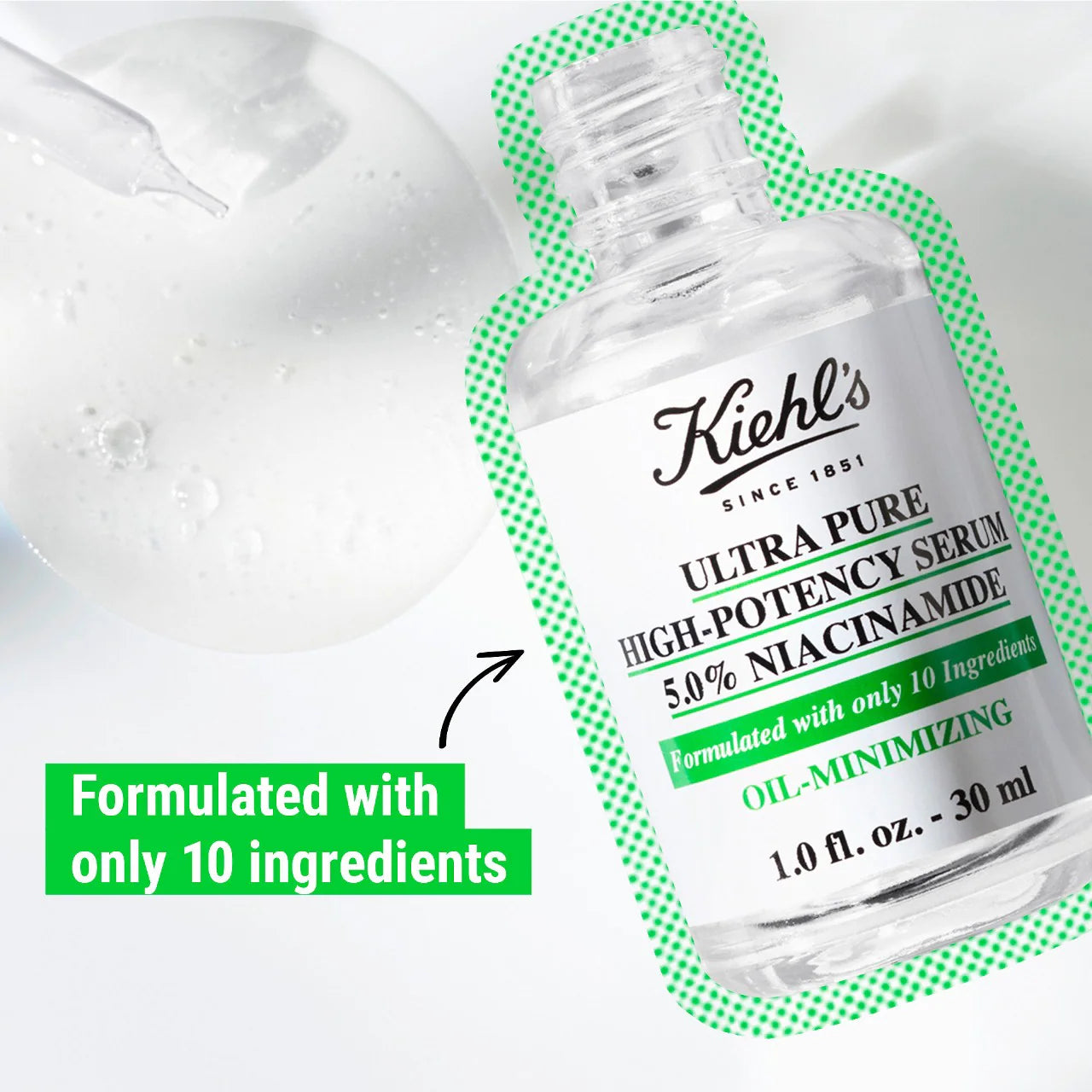 Kiehl's - Ultra Pure High-Potency 5.0% Niacinamide Serum | 30 mL