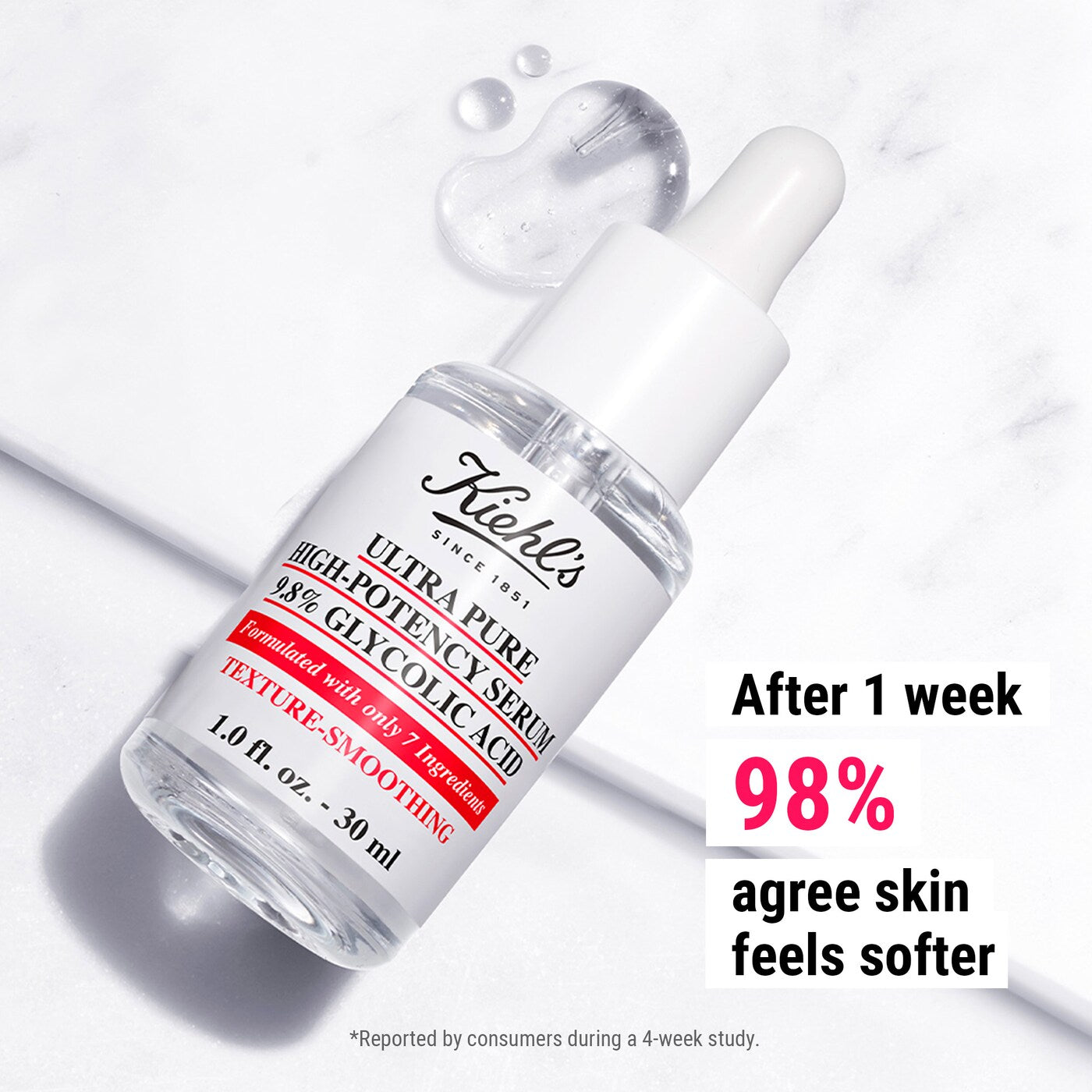 Kiehl's - Ultra Pure High-Potency 9.8% Glycolic Acid Serum | 30 mL