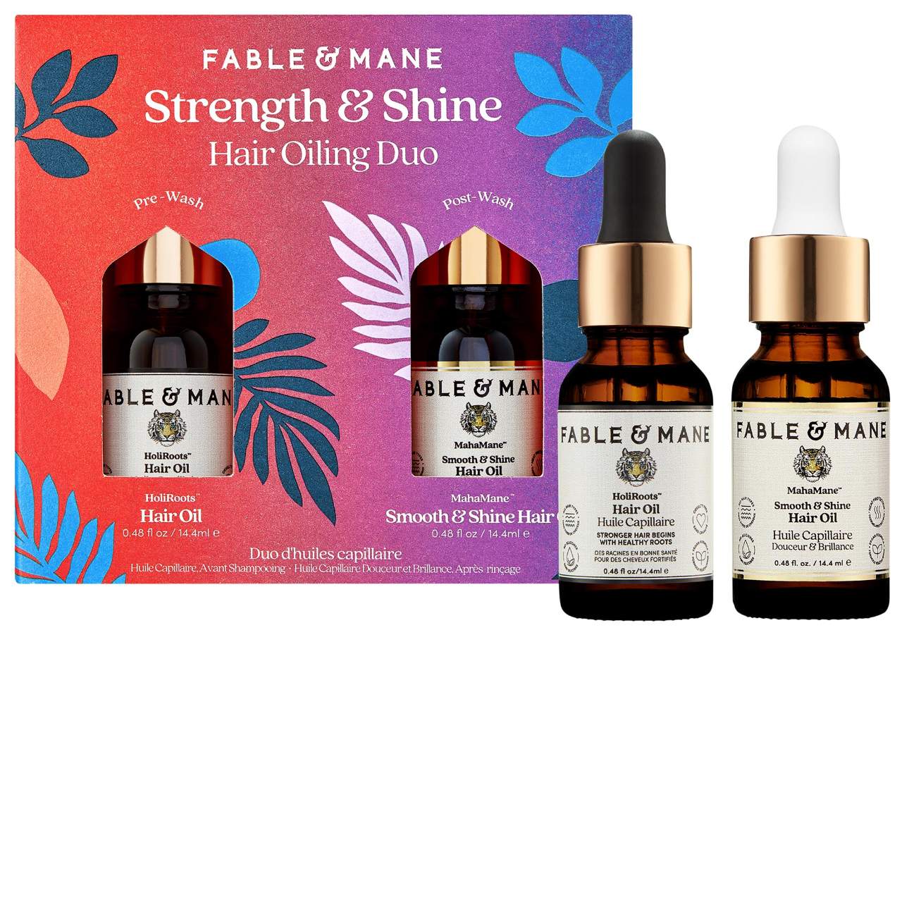 Fable & Mane - Mini Strength & Shine Hair Oiling Duo