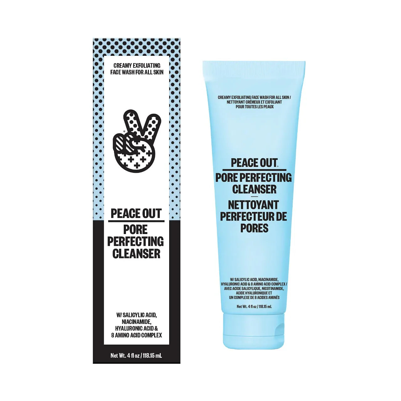 Peace Out - Creamy Gentle Exfoliating Pore Perfecting Cleanser with Salicylic Acid