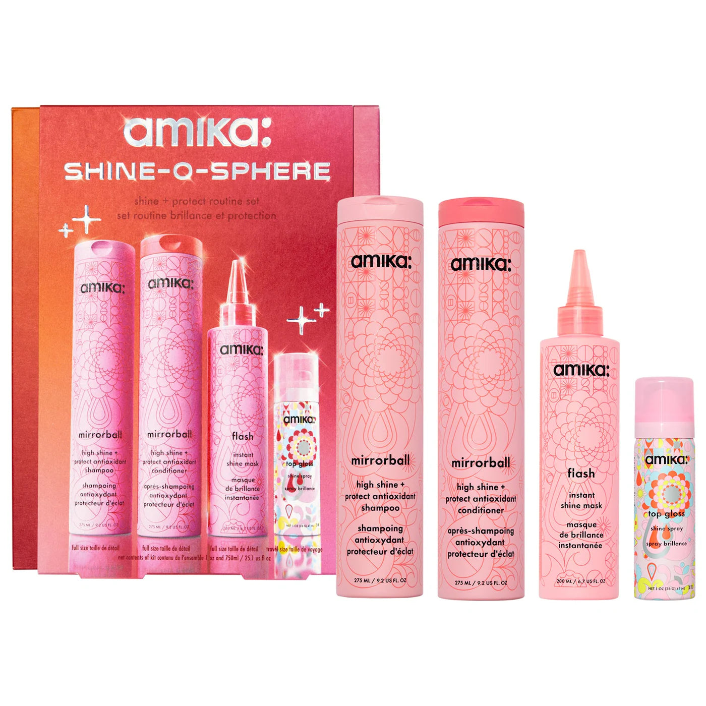 amika - Shine-O-Sphere Shine & Protect Hair Routine Set