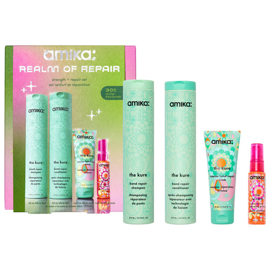 amika - Realm of Repair Strengthen & Repair Hair Routine Set