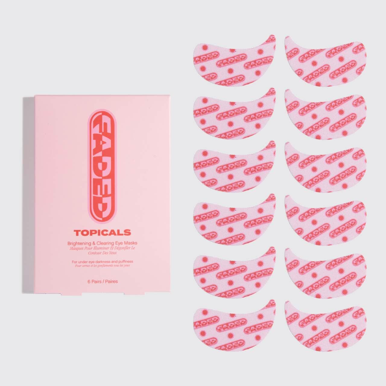 Topicals - Faded Under Eye Brightening & Clearing Eye Masks | 6 PAIRS