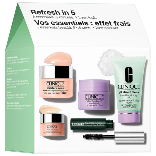 CLINIQUE - Refresh in 5 Skincare and Makeup Set