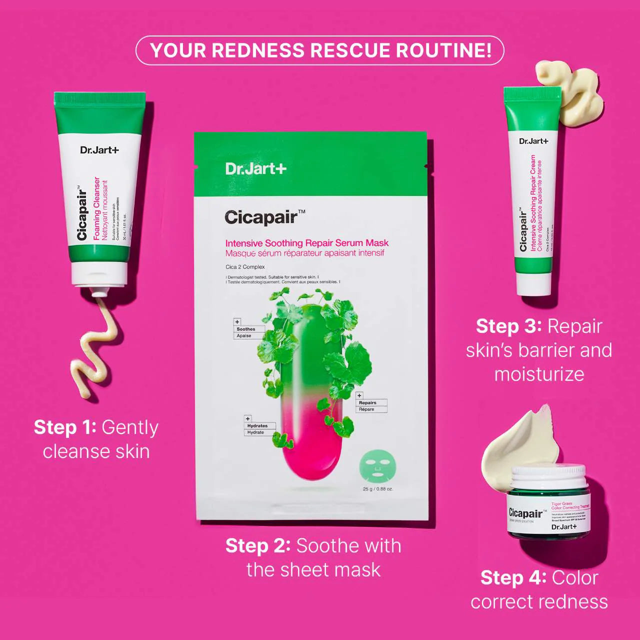 Dr. Jart+ - Cicapair™ Redness Rescue Kit for Sensitive Skin