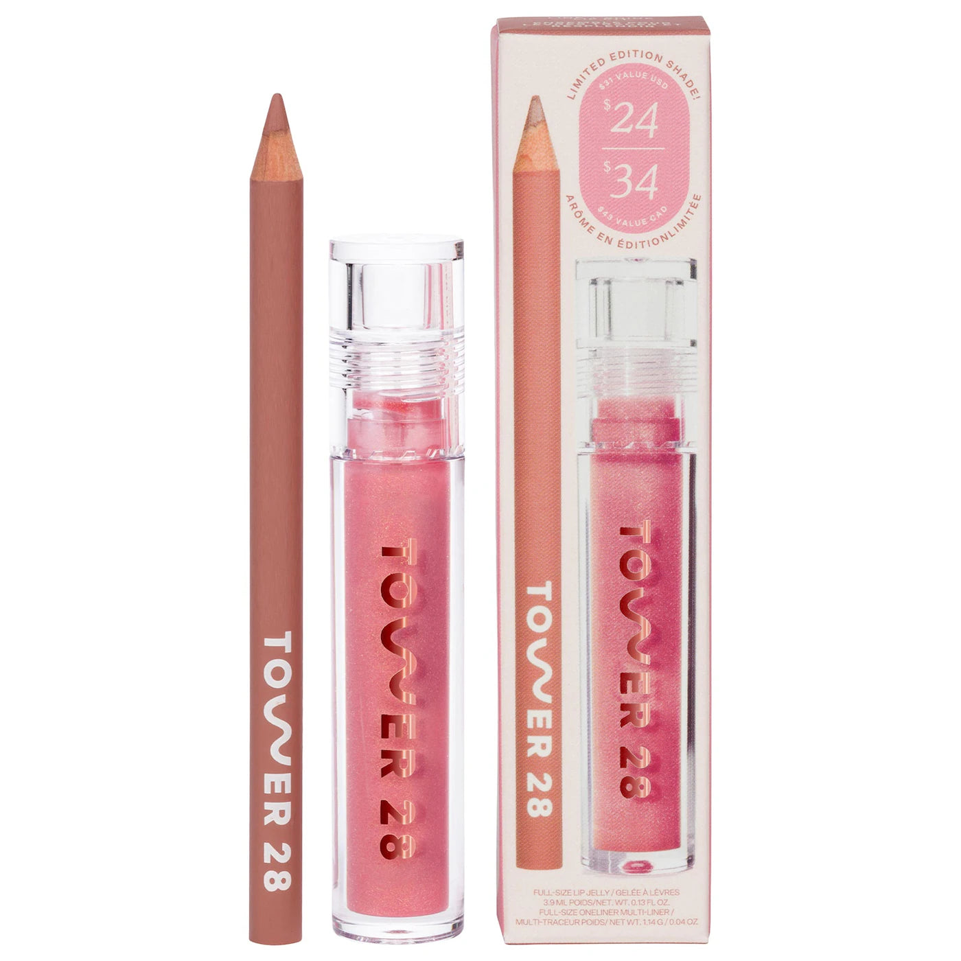 Tower 28 - Line + Shine Lip Liner and Lip Gloss Set